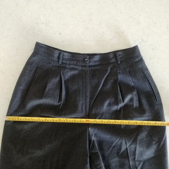 Vintage Liz Claiborne 100% wool grey pants Vintage 16 run Small - Picture 10 of 15